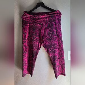 Pink Snakeskin Leggings - Champion - XL